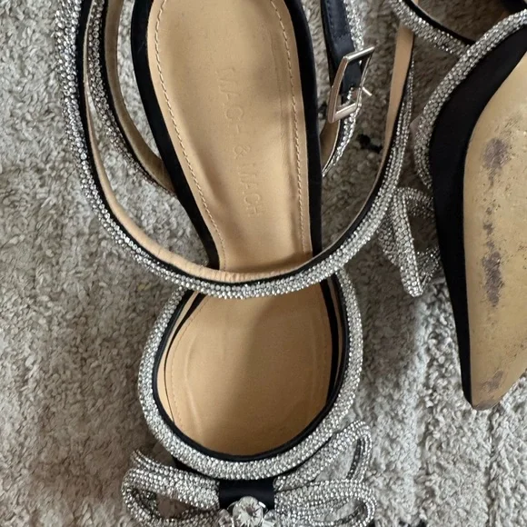 Mach & Mach Women's Black and Silver Heels size 38 - Picture 9 of 9